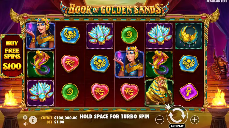 หน้าเล่น Book of Golden Sands