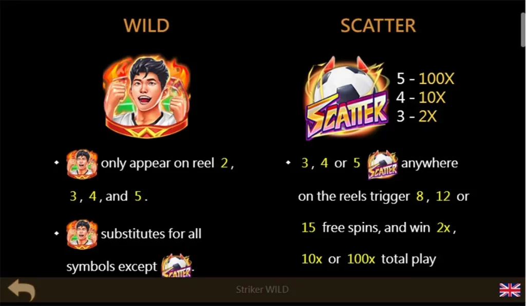 สัญลักษณ์พิเศษ Striker Wild